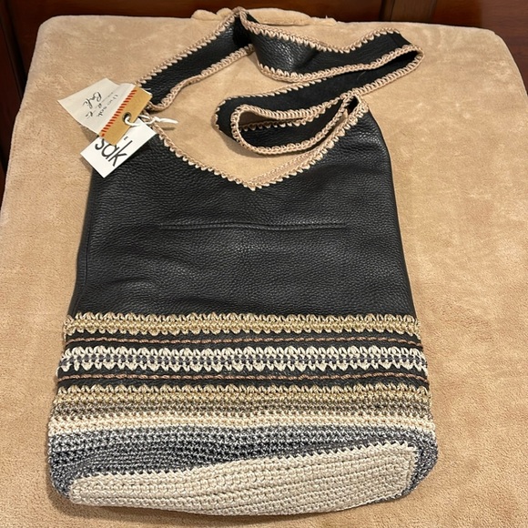 The Sak “Back to Bali” Large Cross Body/Hobo Style Bag - Brand New with Tags - Picture 1 of 15